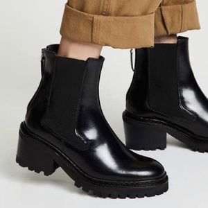 Want Les Essentiels Valdez Leather High Block Heel Chelsea Boot